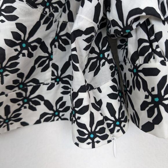 NWT Diane von Furstenberg DVF Margaret Cold Shoulder Crop Top Size 10 - Picture 5 of 10